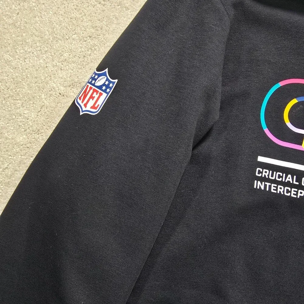 NWT Nike Men's Kansas City Chiefs Crucial Catch Black Staff Issued Hoodie L